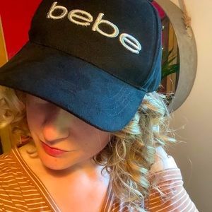 Bebe Black Hat Baseball Cap